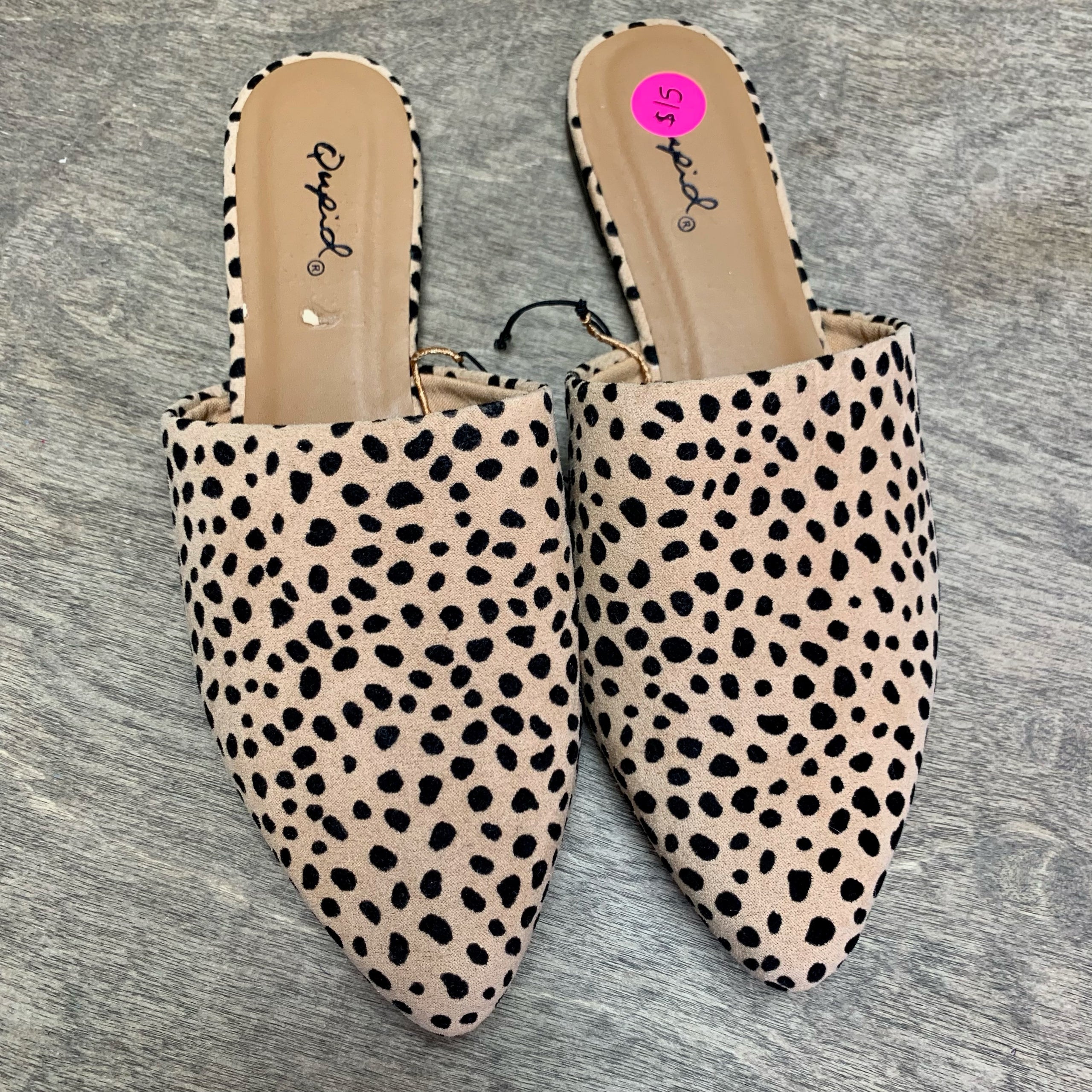 Qupid Leopard Mules