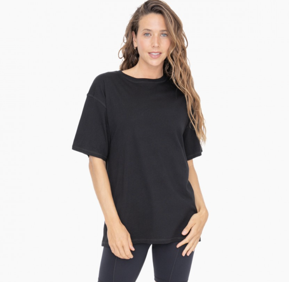 Black Oversized Boyfriend T Shirt